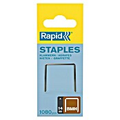 Rapid Grapa de alambre fino Tipo BMN (14 mm, Anchura parte trasera: 11,2 mm, 1.080 uds.)