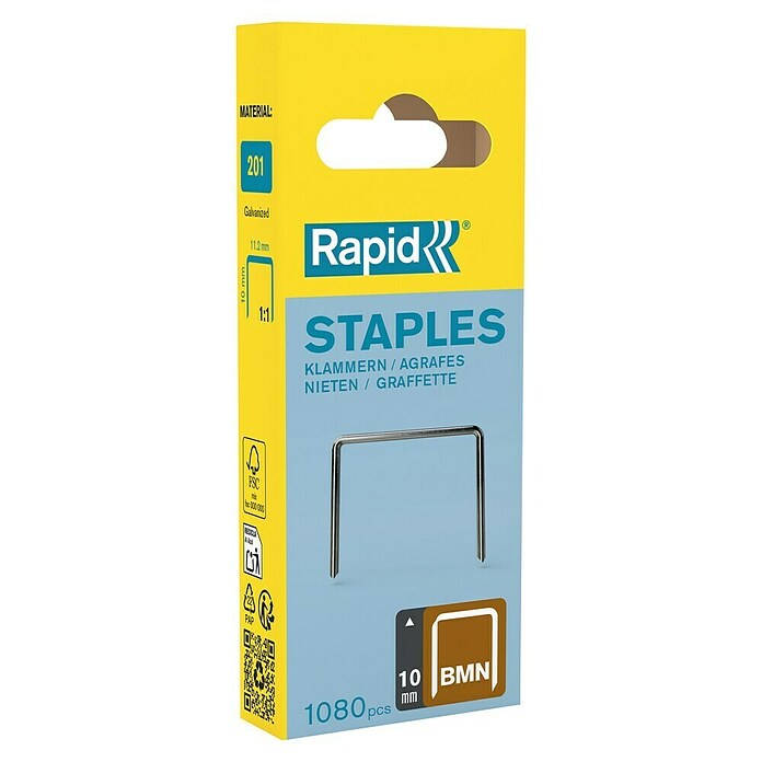 Rapid Feindrahtklammer Typ BMN (10 mm, Rückenbreite: 11,2 mm, 1.080 Stk.)