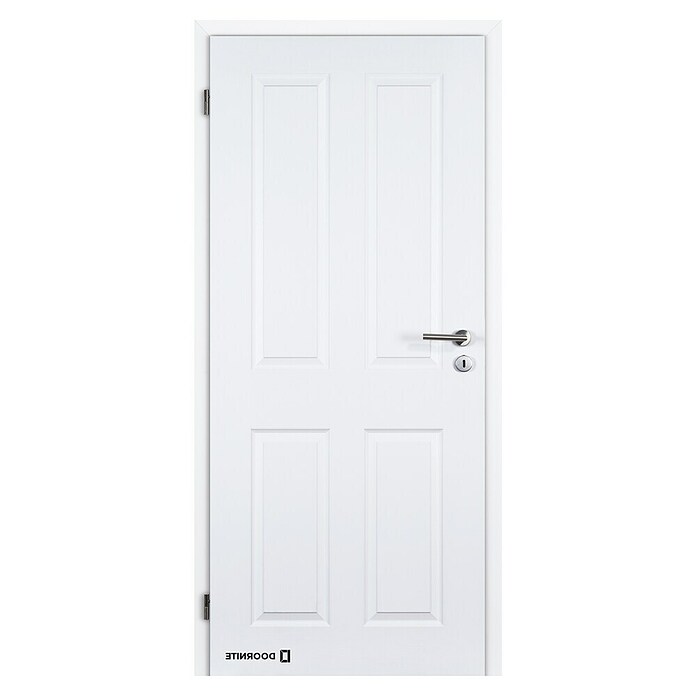 Doornite Sobna vrata Odysseus  (848 x 2.000 mm, Smer odpiranja: Desno, Bela, Satje, Prevlečeno s folijo) | 4782 - Zimmertüren Weißlack Wabe | GBDC - Innentüren | GBD - Bauelemente | GB - Bauelemente | G - Holz/Bauelem | BAUHAUS