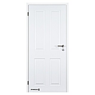 Doornite Sobna vrata Odysseus (848 x 2.000 mm, Smer odpiranja: Desno, Bela, Satje, Prevlečeno s folijo)