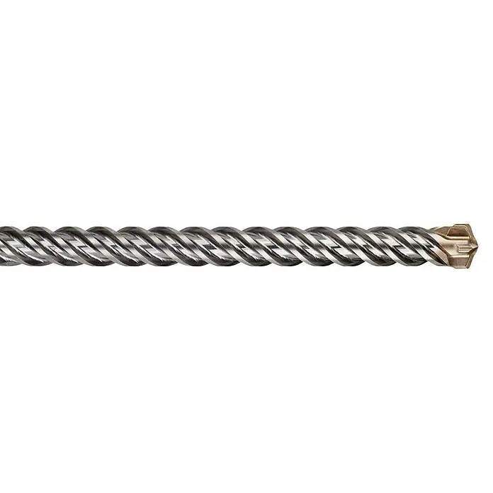 DeWalt Broca para hormigón y mampostería DT60820-QZ - 1 ud., Diámetro de la broca: 22 mm, 400 mm - Primer plano de una broca SDS Plus con estrías en espiral para perforar de manera eficiente materiales duros como hormigón o piedra.