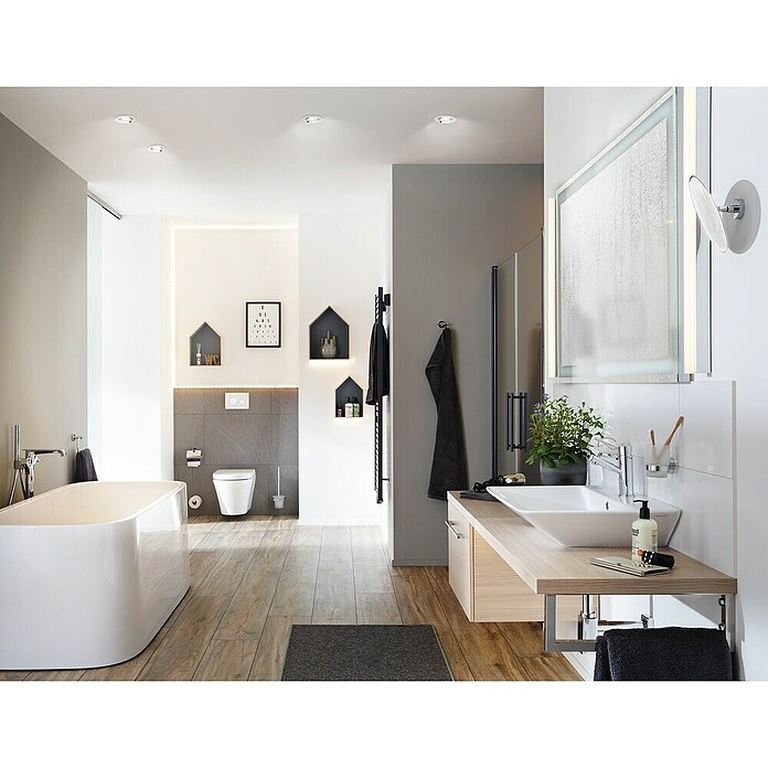 Paulmann Nova Downlight empotrable LED redondo GU10 (6 W, Ø x Al: 9,3 x 9,5 cm, Blanco neutro, 1 ud.) | BAUHAUS