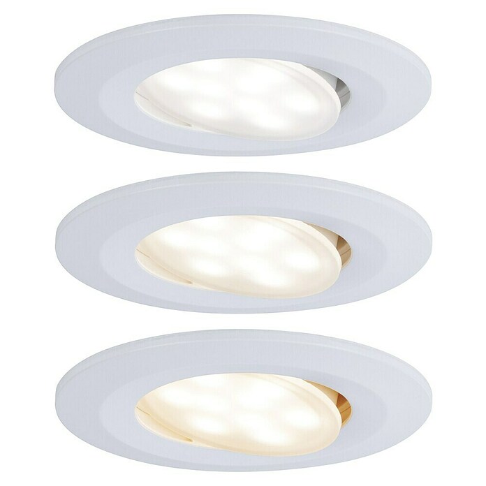 Paulmann Downlight empotrable LED redondo Calla White Switch (5 W, Blanco, Blanco cálido, 1 ud., Fijo (o rígido)) | BAUHAUS