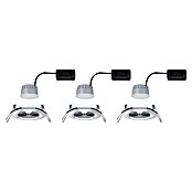 Paulmann Nova Set de focos LED empotrables redondos Coin 3-Stepdim (3 W, Cromo, 3 ud., Blanco cálido) | BAUHAUS