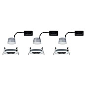 Paulmann Nova Set de focos LED empotrables redondos Coin 3-Stepdim (3 W, Aluminio, 3 ud., Blanco cálido) | BAUHAUS