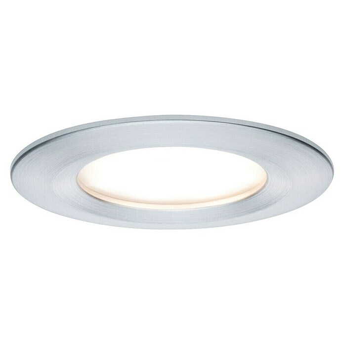 Paulmann Nova Set de focos LED empotrables redondos Coin 3-Stepdim (3 W, Aluminio, 3 ud., Blanco cálido) | BAUHAUS