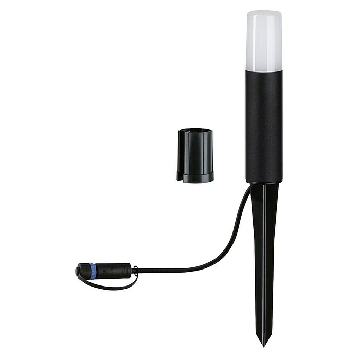 Paulmann Plug & Shine Baliza LED Flarea (Negro, Altura: 20 cm, Blanco cálido) | BAUHAUS