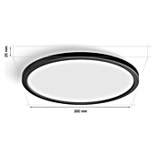 Philips Hue Ledpaneel, rond Tento W (16,6 W, Ø x h: 29,1 x 3,2 cm, Zwart, Warm wit) | BAUHAUS