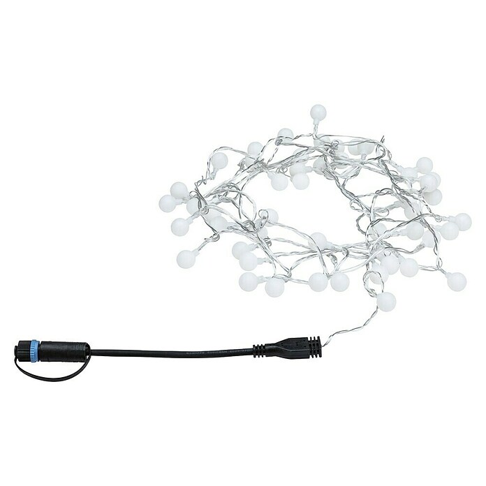 Paulmann Plug & Shine Guirnalda luminosa LED (Para exterior, Color de luz: Blanco cálido, Número de bombillas: 48 ud., Largo: 5 m) | BAUHAUS