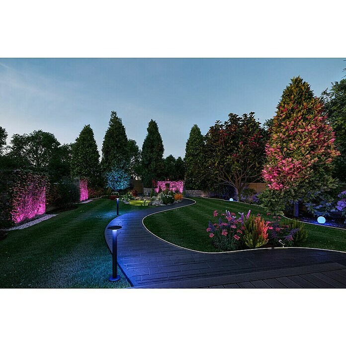 Paulmann Plug & Shine Aplique para exterior LED (5,5 W, RGBW, IP44, Temperatura del color: 3.000 K) | BAUHAUS