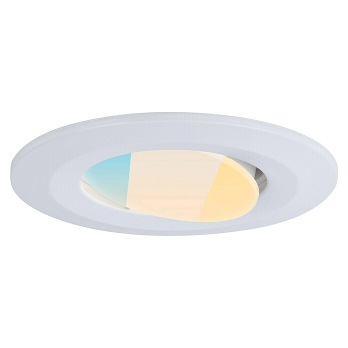 Paulmann Downlight empotrable LED redondo Calla White Switch (5 W, Blanco, Blanco cálido, 1 ud., Fijo (o rígido)) | BAUHAUS