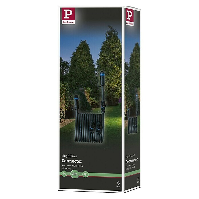 Paulmann Plug & Shine Cable de conexión (5 m, 4 conexiones, IP68) | BAUHAUS