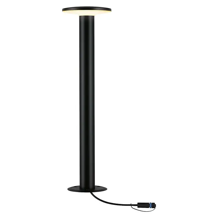 Paulmann Plug & Shine LED-Außenleuchte Plate insektenfreundlich - 7 W, Bernstein, IP44, Farbtemperatur: 2.200 K - Die moderne Außenleuchte in Schwarz sorgt mit ihrem hellen Licht für eine stilvolle Atmosphäre. Sie ist ideal für Gartenwege und Terrassen.