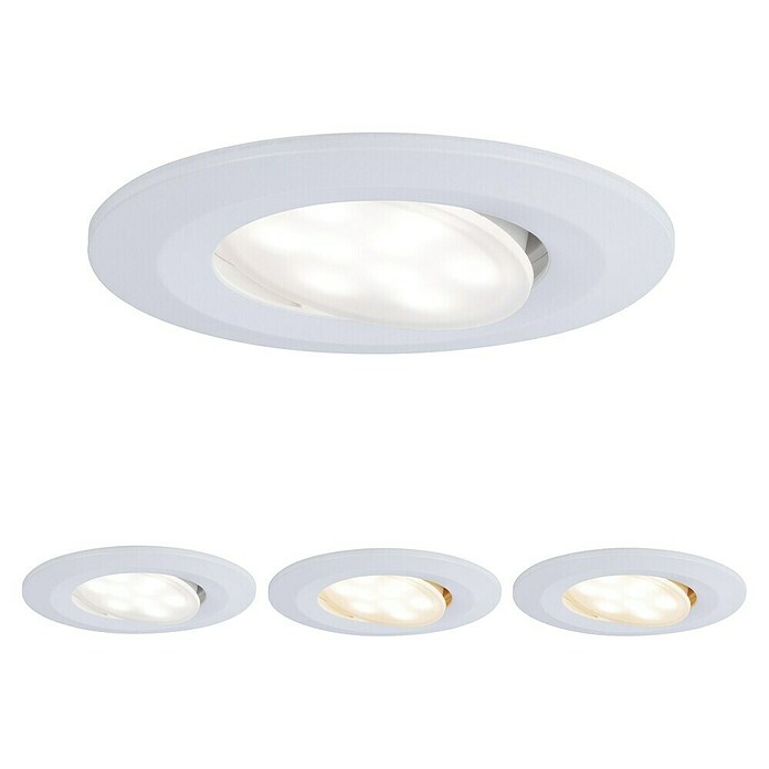 Paulmann Downlight empotrable LED redondo Calla White Switch (5 W, Blanco, Blanco cálido, 1 ud., Fijo (o rígido)) | BAUHAUS