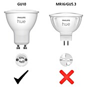 Philips Hue Smart-LED-Lampe White & Color Ambiance (GU10, Dimmbar, RGBW, 400 lm, 4,2 W, 3 Stk.) | BAUHAUS