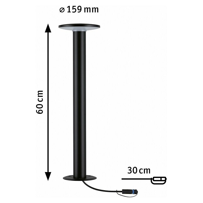 Paulmann Plug & Shine Aplique para exterior LED Plate (7 W, Ámbar, IP44, Temperatura del color: 2.200 K) | BAUHAUS