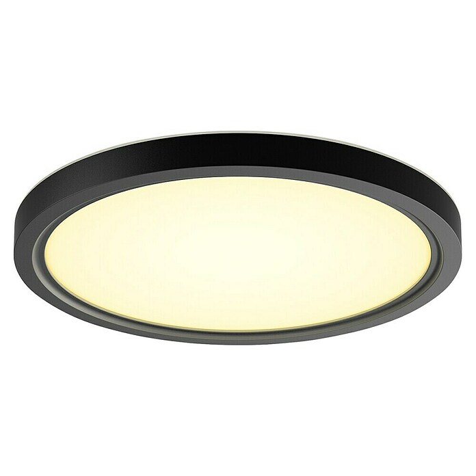 Philips Hue LED-Panel rund Tento WA (16,6 W, Ø x H: 29,1 x 3,2 cm, Schwarz, Kaltweiß) | BAUHAUS