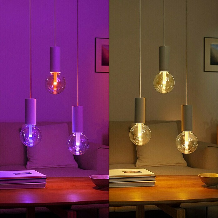 Philips Hue Smart-LED-Lampe Waca Lightguide Globe (E27, Dimmbar, RGBW, 500 lm, 6,8 W, 1 Stk., G125) | BAUHAUS