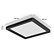 Philips Hue LED-Panel White Ambiance Tento S (12,6 W, L x B x H: 29,5 x 29,5 x 3,5 cm, Schwarz, Warmweiß) | BAUHAUS