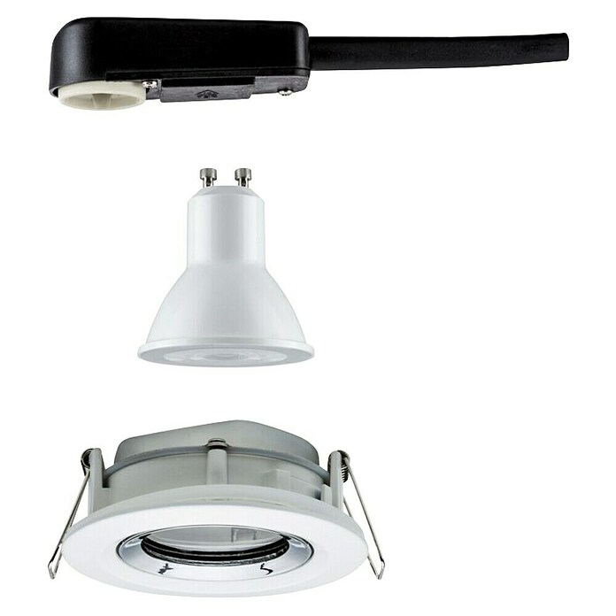 Paulmann Nova Downlight empotrable LED redondo GU10 (6 W, Ø x Al: 9,3 x 9,5 cm, Blanco neutro, 1 ud.) | BAUHAUS
