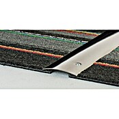 LOGOCLIC Overgangsprofiel (Roestvrij staal glanzend, 0,9 m x 50 mm x 5,6 mm, Montagemethode: Schroeven, Verzonken gaten aan de zijkant)
