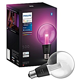 Philips Hue Smart-LED-Lampe Waca Lightguide Globe (E27, Dimmbar, RGBW, 500 lm, 6,8 W, 1 Stk., G95)