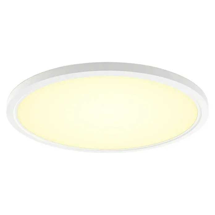 Philips Hue LED-Panel rund White Ambiance Tento XL - 25 W, Ø x H: 54,2 x 3,56 cm, Weiß, Kaltweiß - Runde LED-Deckenleuchte mit weißem Rahmen und warmweißem Licht für eine angenehme Atmosphäre in jedem Raum.