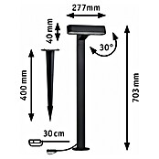 Paulmann Plug & Shine Foco LED de jardín Ito Horizontal (7,5 W, Blanco cálido, L x An x Al: 18,8 x 2,7 x 110 cm) | BAUHAUS