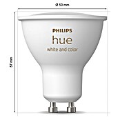 Philips Hue Smart-LED-Lampe White & Color Ambiance (GU10, Dimmbar, RGBW, 400 lm, 4,2 W, 3 Stk.) | BAUHAUS