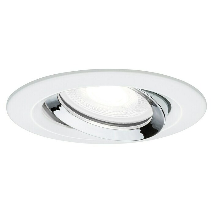 Paulmann Nova Downlight empotrable LED redondo GU10 (6 W, Ø x Al: 9,3 x 9,5 cm, Blanco neutro, 1 ud.) | BAUHAUS