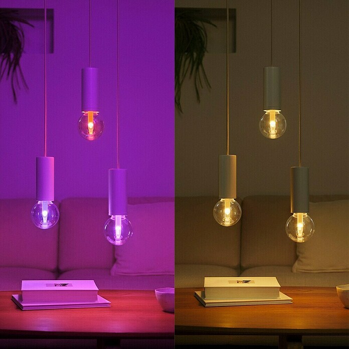 Philips Hue Smart-LED-Lampe Waca Lightguide Globe (E27, Dimmbar, RGBW, 500 lm, 6,8 W, 1 Stk., G95) | BAUHAUS