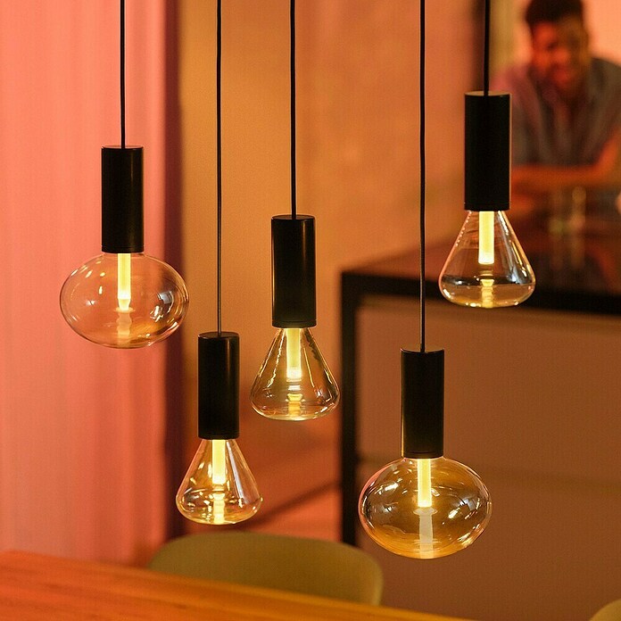 Philips Hue Smart-LED-Lampe Waca Lightguide Globe (E27, Dimmbar, RGBW, 500 lm, 6,8 W, 1 Stk., G95) | BAUHAUS