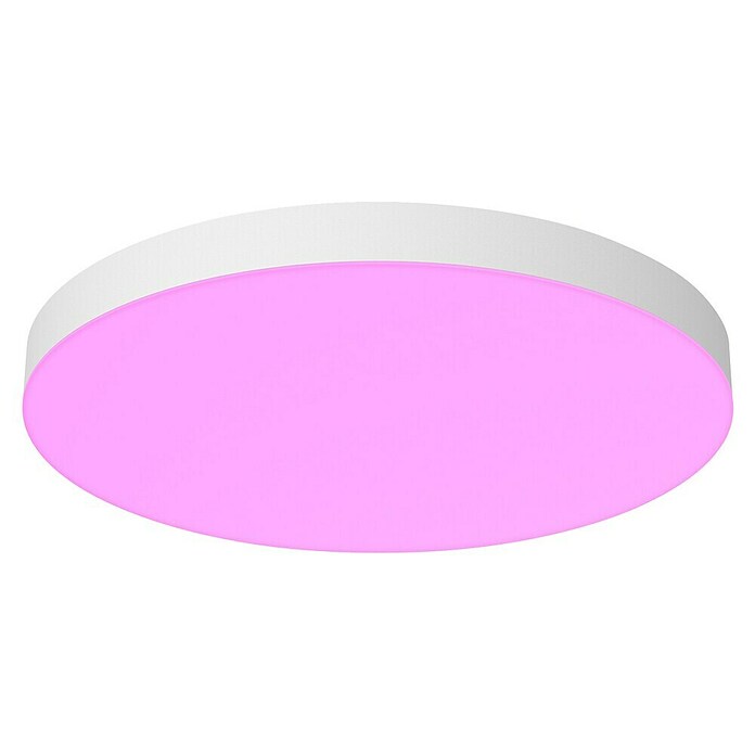 Philips LED-Deckenleuchte rund Datura (48 W, Ø x H: 39,5 x 5 cm, Weiß, RGBW) | BAUHAUS