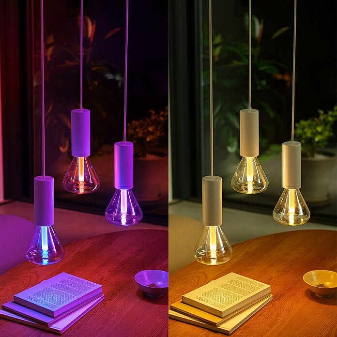 Philips Hue Smart-LED-Lampe Waca Lightguide Triangle (E27, Dimmbar, RGBW, 500 lm, 6,8 W, 1 Stk.) | BAUHAUS