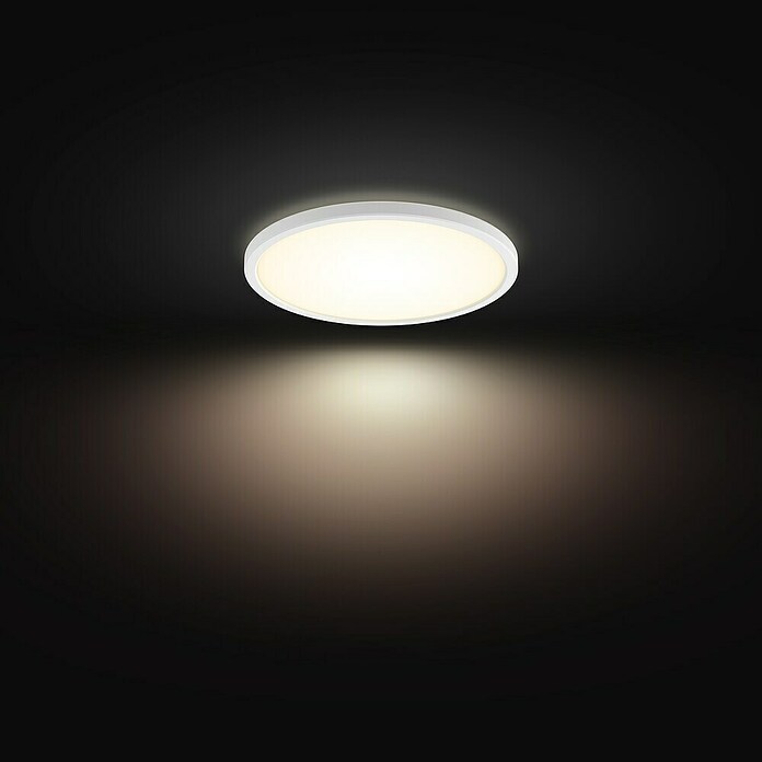 Philips Hue LED-Panel rund White Tento S (16,6 W, Ø x H: 29,1 x 3,2 cm, Weiß, Warmweiß) | BAUHAUS