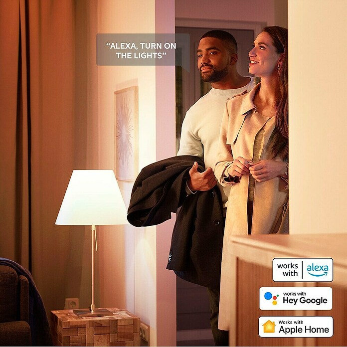 Philips Hue Smart-LED-Lampe White Ambiance (GU10, Dimmbar, Mehrfarbig, 400 lm, 4,2 W, 3 Stk.) | BAUHAUS