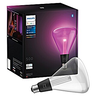 Philips Hue Smart-LED-Lampe Waca Lightguide Triangle (E27, Dimmbar, RGBW, 500 lm, 6,8 W, 1 Stk.)