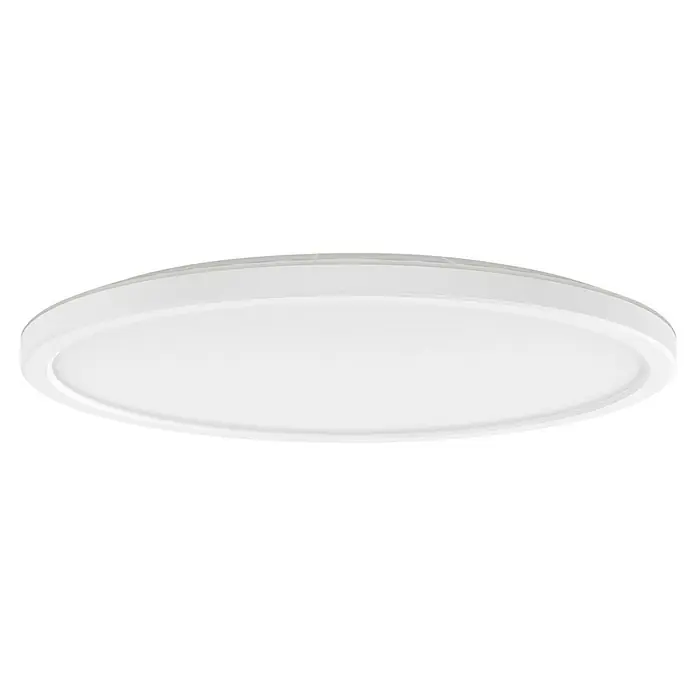 Philips Hue LED-Panel rund White Tento S - 16,6 W, Ø x H: 29,1 x 3,2 cm, Weiß, Warmweiß - Eine moderne, runde LED-Deckenleuchte in Weiß, die ein helles und gleichmäßiges Licht für jeden Raum bietet. Perfekt für Wohn- und Arbeitsbereiche.