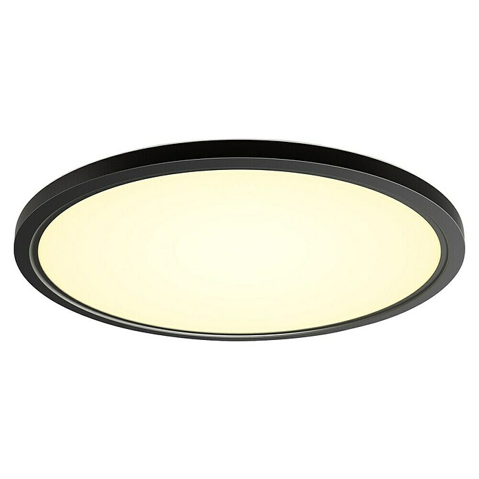 Philips Hue LED-Panel rund White Ambiance Tento XL (25 W, Ø x H: 54,2 x 3,56 cm, Schwarz, Kaltweiß) | BAUHAUS