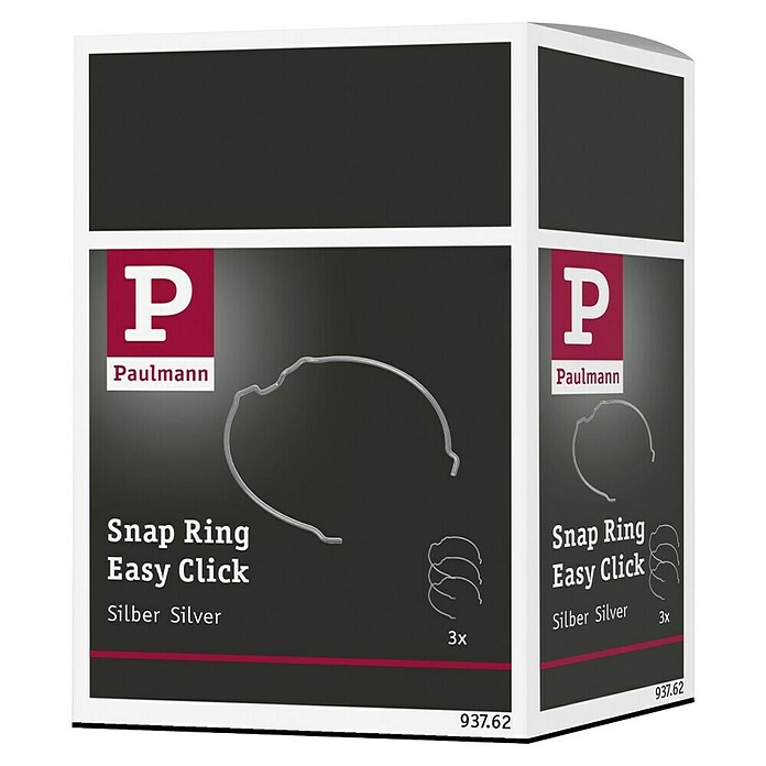Paulmann Sprengring Easy Click (58 x 52 x 4 mm, Metall, Durchmesser: 51 mm, 3 Stk.)