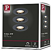 Paulmann Einbauleuchte (9 cm, Schwarz, 3 Stk., Starr) | BAUHAUS