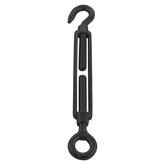Marinetech Spannschloss Auge-Haken (Länge: 165 mm, M 5, Edelstahl, Schwarz) | BAUHAUS