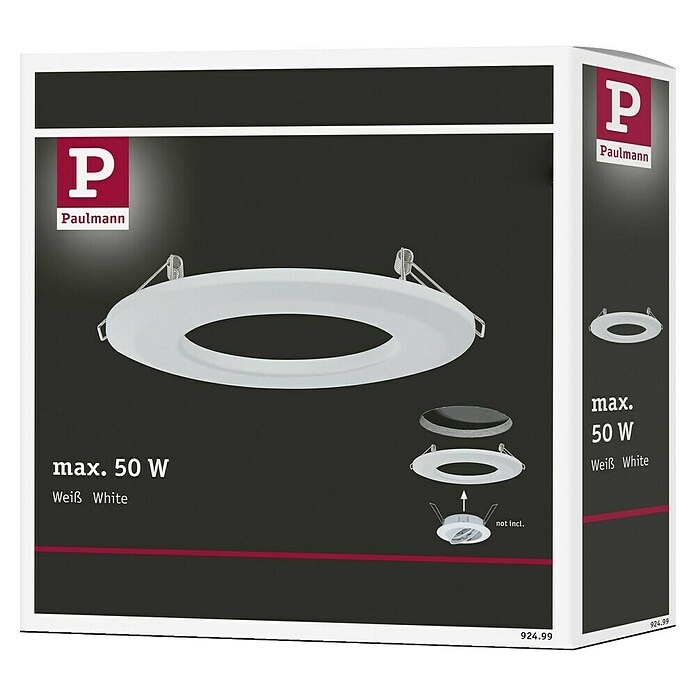 Paulmann Einbauadapter (Metall, Weiß, Durchmesser: 13 cm) | BAUHAUS