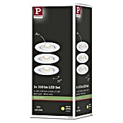 Paulmann LED-Einbauleuchten-Set (3 x 4 W, Weiß, IP44)