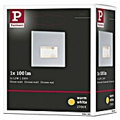 Paulmann LED-Einbauleuchte Edge (1,1 W, Warmweiß, 80 x 5 x 80 mm, Chrom)