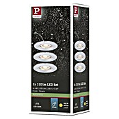 Paulmann LED-Einbauleuchten-Set (3 x 4 W, Chrom, 3 Stk., Schwenkbar)
