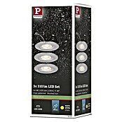 Paulmann LED-Einbauleuchten-Set (3 x 4 W, Eisen gebürstet, 3 Stk., Schwenkbar)