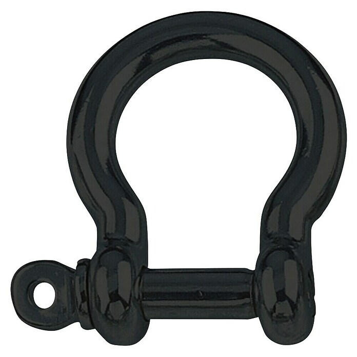 Marinetech Rundschäkel (Durchmesser Bolzen: 4 mm, Rund geschweift, Edelstahl, A4, Schwarz) | BAUHAUS