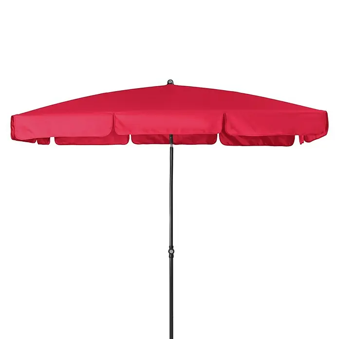 Doppler Sunline Marktschirm Waterproof Neo - Rot, Bespannungsmaß (L x B): 225 x 120 cm - Roter Sonnenschirm für den Außenbereich, perfekt für sonnige Tage im Garten oder auf der Terrasse. Schützt vor direkter Sonneneinstrahlung und sorgt für angenehmen Schatten.