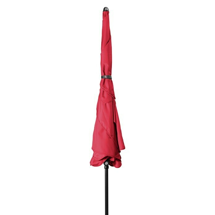 Doppler Sunline Sonnenschirm Waterproof NeoRot, 225 x 120 cm Front View